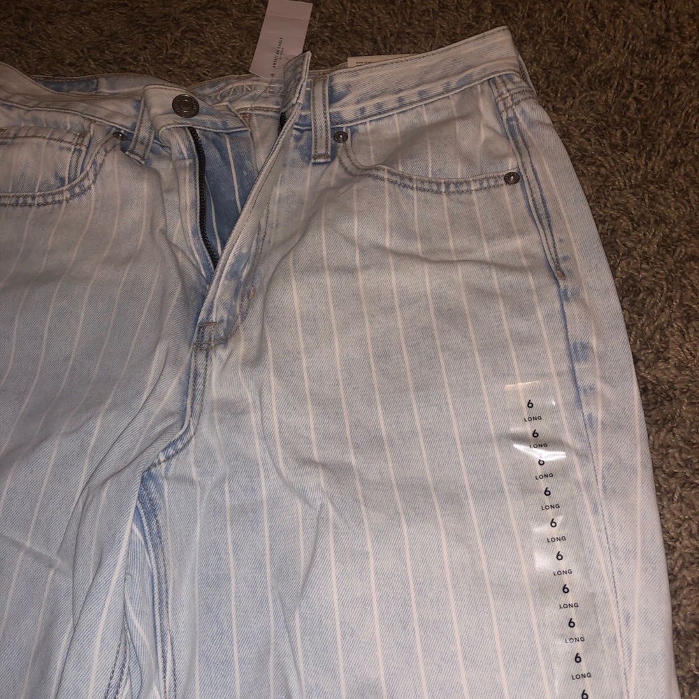 Striped Mom Jean